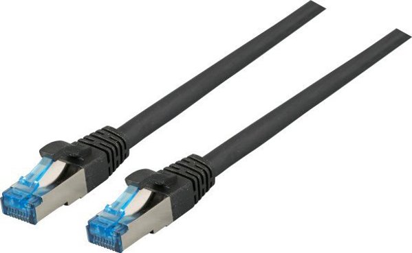 Καλώδιο Patch RJ45 EFB S/FTP, Cat.6A, Cat.7 RohCable TPE superflex, 2m, μαύρο (K5525FSW.2)