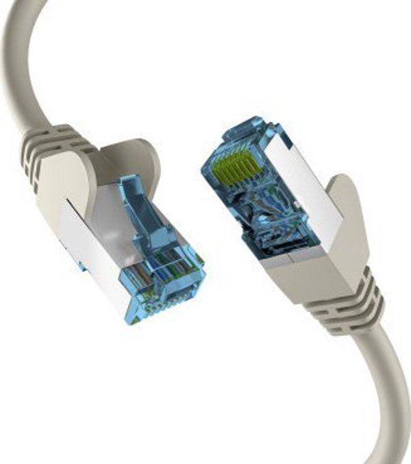 Καλώδιο δικτύου EFB EFB CAT6a S/FTP PIMF με καλώδιο CAT7 10 Gigabit Ethernet χαλκός 50m γκρι