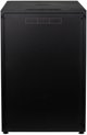 EFB 19Zoll Netzwerkschrank OFFICE SERIE 18HE 600X800 RAL9005 Schwarz IP20 komplett vormontiert und zerlegbar Glasfront 45KG Traglast