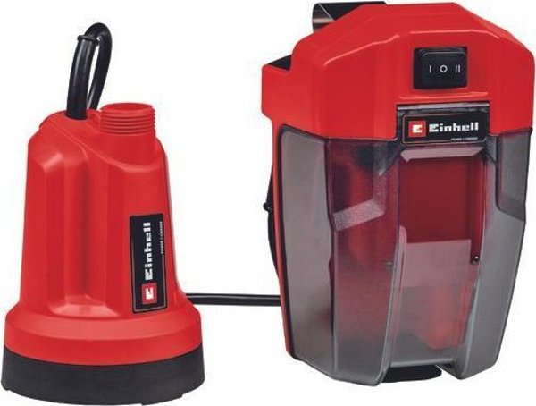 Einhell Einhell cordless clear water pump GE-SP 18 LL Li, submersible / pressure pump (red/black, Li-ion battery 4Ah)