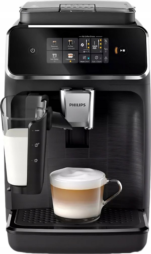 Philips Αυτόματη Μηχανή Espresso 1500W Πίεσης 15bar με Μύλο Άλεσης Μαύρη (EP2330/10) (PHIEP2330-10)