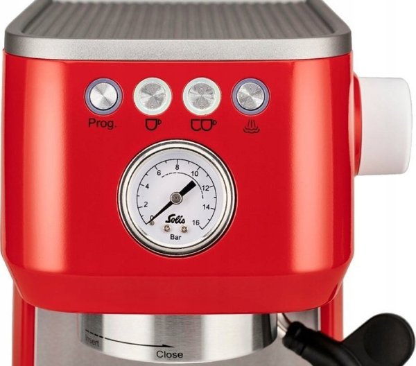 Μηχανή εσπρέσο Solis Μηχανή με portafilter Barista Perfetta Plus κόκκινη