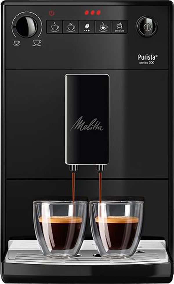 Μηχανή Espresso Melitta Purista F23/0-002, Αυτόματη Καφετιέρα, Βραβευμένος Σχεδιασμός, Μαύρο
