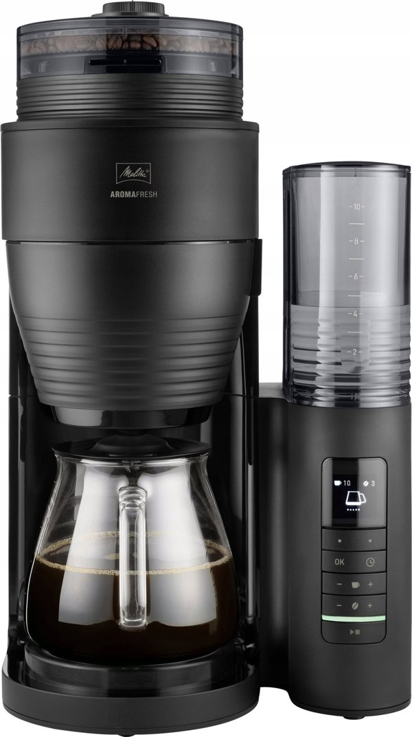 Καφετιέρα φίλτρου Melitta Melitta - AromaFresh II PRO Matt Black - Καφετιέρα φίλτρου με ενσωματωμένο μύλο 13550911 4006508225491