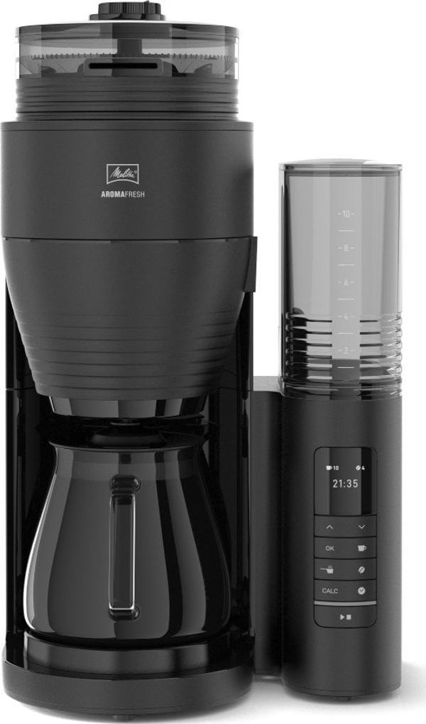 Καφετιέρα φίλτρου Melitta Melitta - AromaFresh II PRO Matt Black - Καφετιέρα φίλτρου με ενσωματωμένο μύλο 13550911 4006508225491