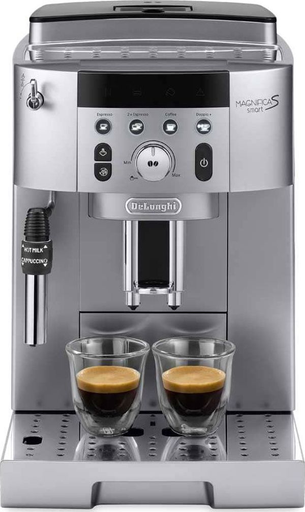 DeLonghi Magnifica S ECAM 250.31.SB Αυτόματη Μηχανή Εσπρέσο με Μύλο Άλεσης Ασημί