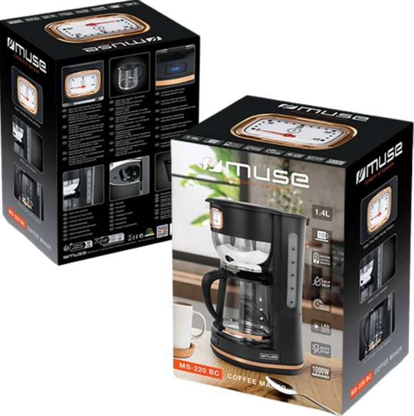 Καφετιέρα φίλτρου Muse EKSPRES PRZELEWOWY MUSE MS-220BC 1000W