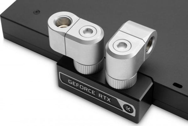 EK Water Blocks EK Water Blocks EK-Quantum Torque G1/4 Zoll doppel Verlängerungs Offset MF 21 - Satin Titanium