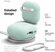 Elago Θήκη Σιλικόνης για AirPods 4 με Καραμπίνερ - Χρώμα Μέντας - Εγγύηση Ασφαλείας