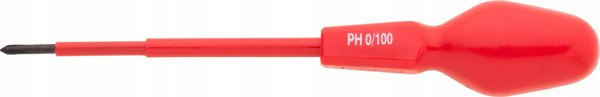 Ηλεκτρικό κατσαβίδι VDE PH0 x 100 mm, 1000 V