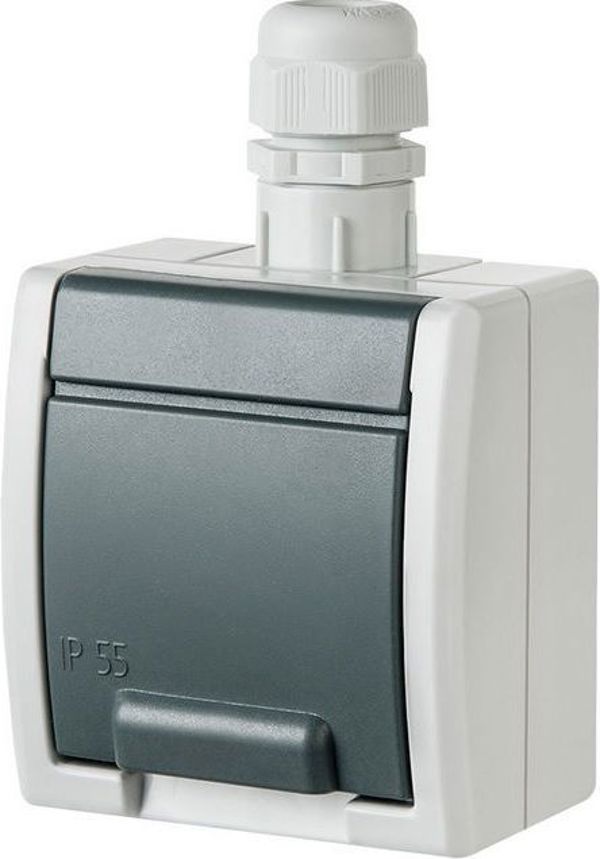 Elektro-Plast AQUANT Πρίζα 2P+Z IP65 (1241-65)