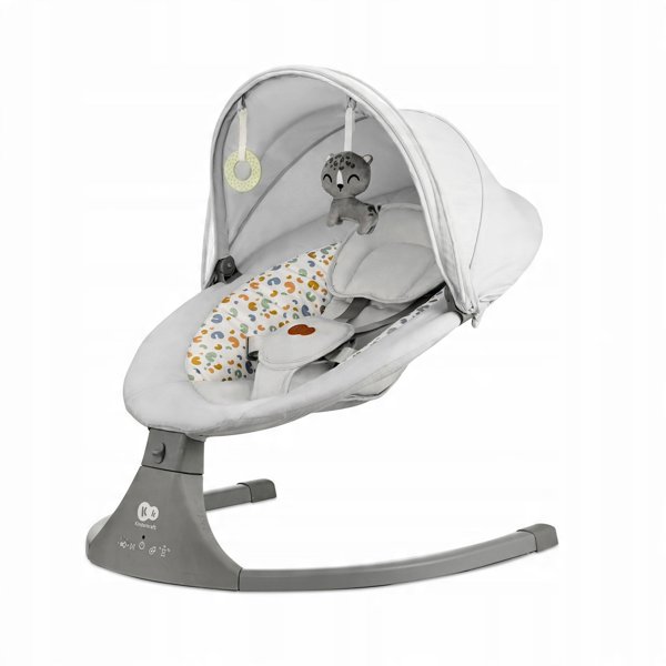Ηλεκτρικές κούνιες Kinderkraft 2in1 Lumi 2, ανοιχτό γκρι