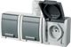 Elektro-Plast Τριπλή πρίζα AQUANT με γείωση 3x2P+Z IP65 (1243-65)