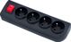 Πολύπριζο Elgotech GN-40W-2, 4 Υποδοχές με Διακόπτη και Γείωση, Μαύρο