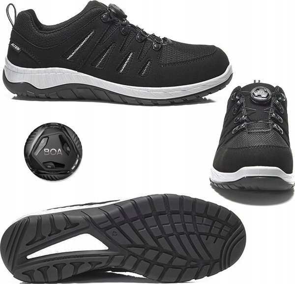 Elten Παπούτσια ELTEN Maddox Boa Low ESD S3 SRC, μαύρα/γκρι 42