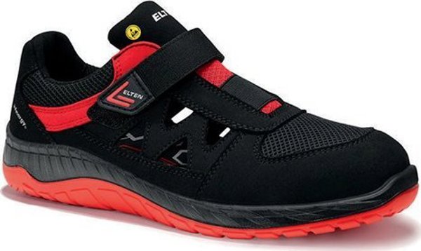 Elten Παπούτσια ELTEN Lonny Red Easy ESD S1P, μαύρα/κόκκινα 39