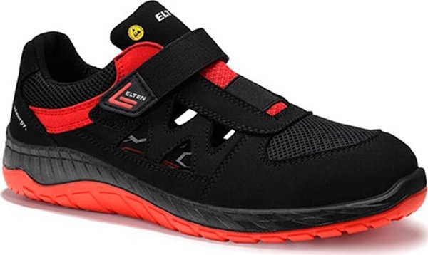 Elten Παπούτσια ELTEN Lonny Red Easy ESD S1P, μαύρα/κόκκινα 36