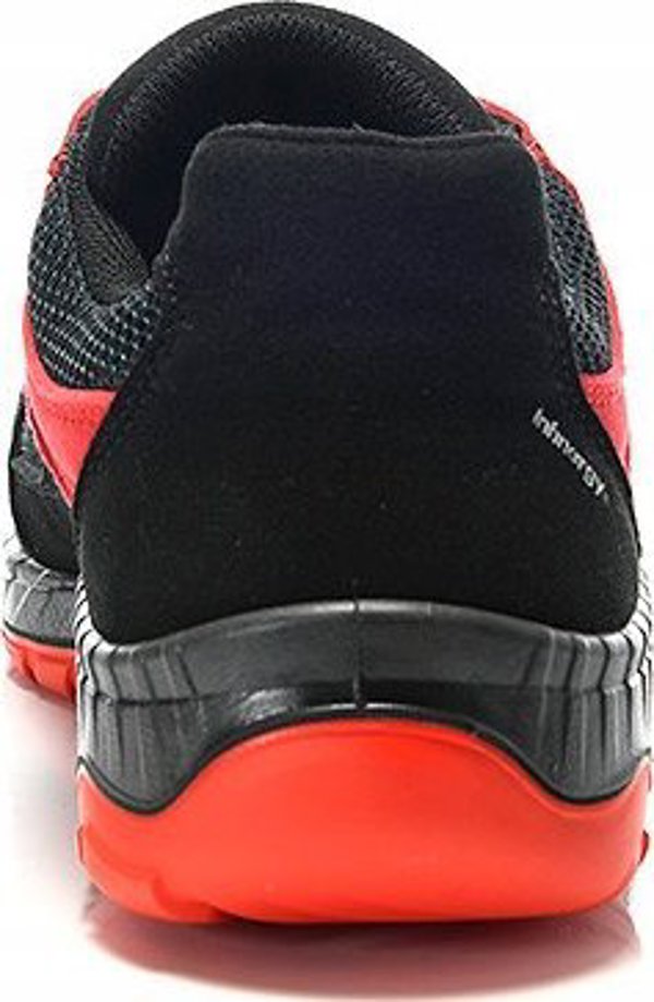 Elten Παπούτσια ELTEN Lonny Red Low S1P SR, μαύρα/κόκκινα 42
