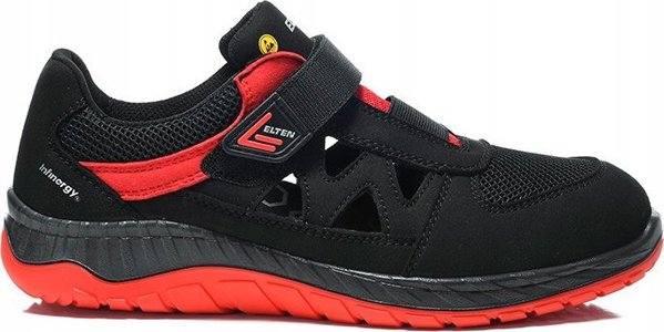 Elten Batai ELTEN Lonny Red Easy ESD S1P, μαύρο/κόκκινο 46