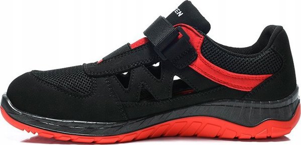Elten Batai ELTEN Lonny Red Easy ESD S1P, μαύρο/κόκκινο 46