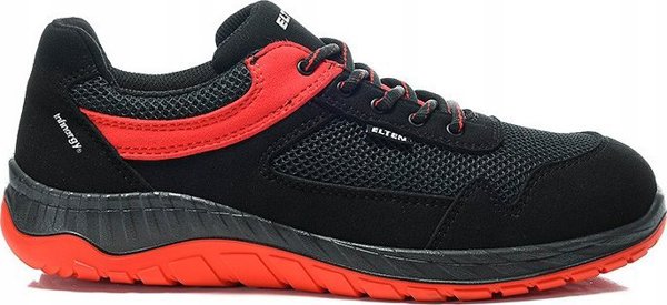 Elten Παπούτσια ELTEN Lonny Red Low S1P SR, μαύρα/κόκκινα 47