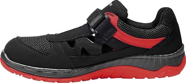 Elten Παπούτσια ELTEN Lonny Red Easy ESD S1P, μαύρα/κόκκινα 40