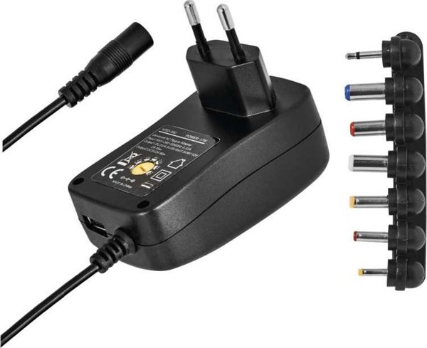 Emos Τροφοδοτικό Emos N3113 2250mA με εναλλάξιμες άκρες, USB