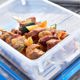 Emsa CLIP & CLOSE food storage container 3.7 liters (transparent/blue, rectangular, with drip tray)