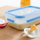 Emsa CLIP & CLOSE food storage container 3.7 liters (transparent/blue, rectangular, with drip tray)