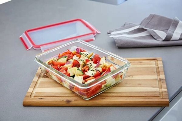 Emsa EMSA Clip&Close Glass Food Storage Box 3-pieces