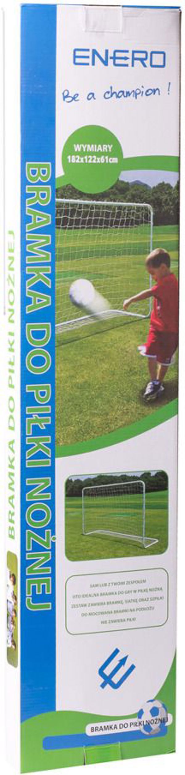 Enero Ποδοσφαιρικό τέρμα με δίχτυ λευκό μ. 1.82x1.22x0.61m