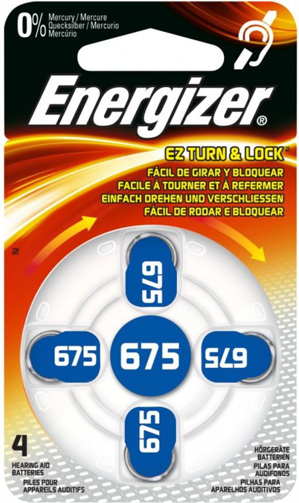 Energizer Μπαταρία για ακουστικά βαρηκοΐας PR44 4 τεμ.