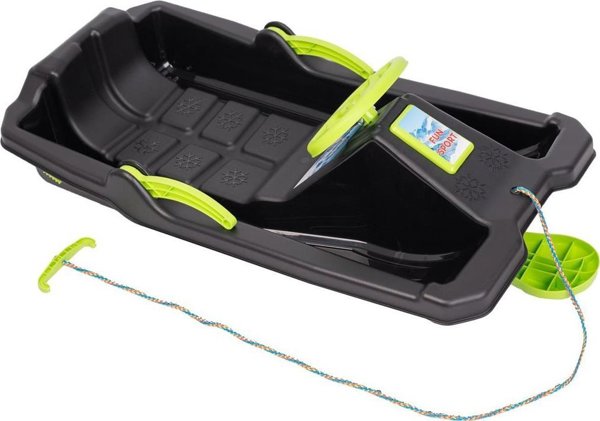 Enero ΠΛΑΣΤΙΚΟ ΕΛΚΗΤΡΟ ΜΕ ΦΡΕΝΟ ΚΑΙ ΤΙΜΟΝΙ ADAS 84x43x25CM ΜΑΥΡΟ 14223362 5902431064765