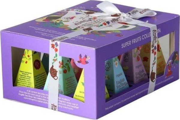 English Tea Shop Βιολογική Συλλογή Φρουτένιων Τσαγιών Pyramid (Super Fruits - 6 Γεύσεις) 12 x 2 g - ORGANIC