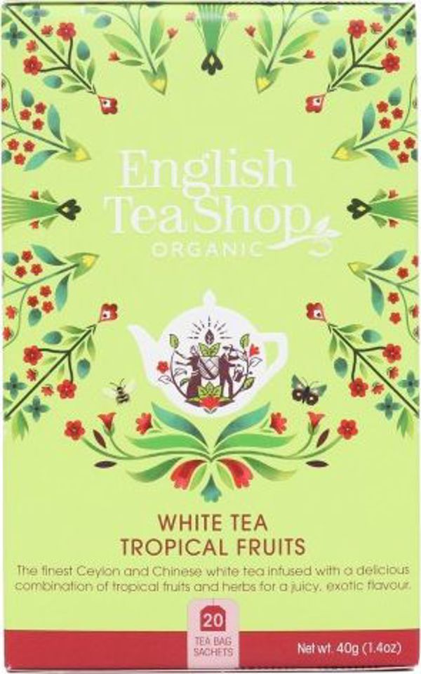 English Tea Sho Λευκό Τσάι Tropical Fruits (20x2) BIO 40 g
