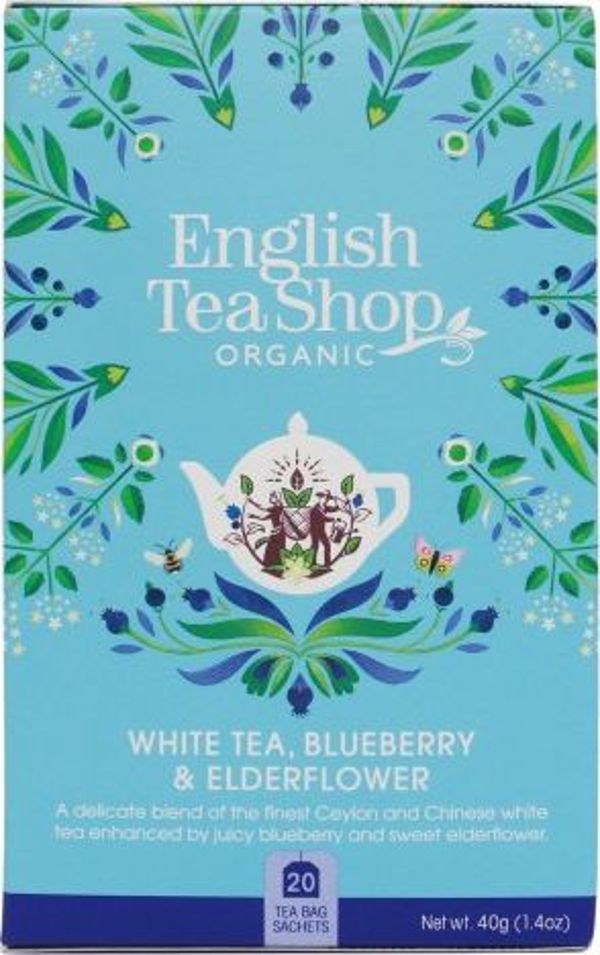 English Tea Sho Λευκό τσάι με άγριο αγιοκλήμα και βατόμουρο (20x2) BIO 40g