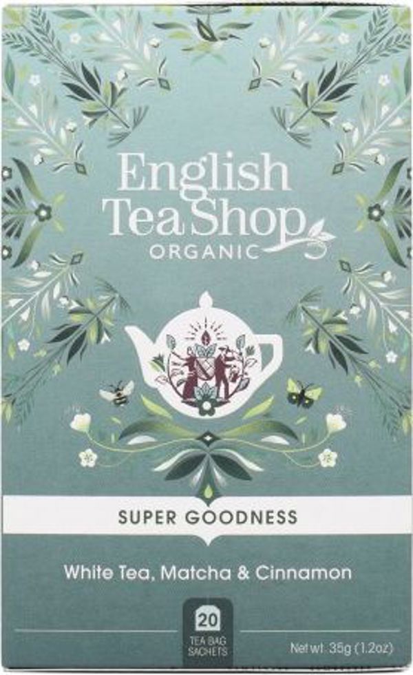 English Tea Sho Λευκό τσάι με κανέλα, matcha και τζίντζερ (20x1,75) BIO 35 g