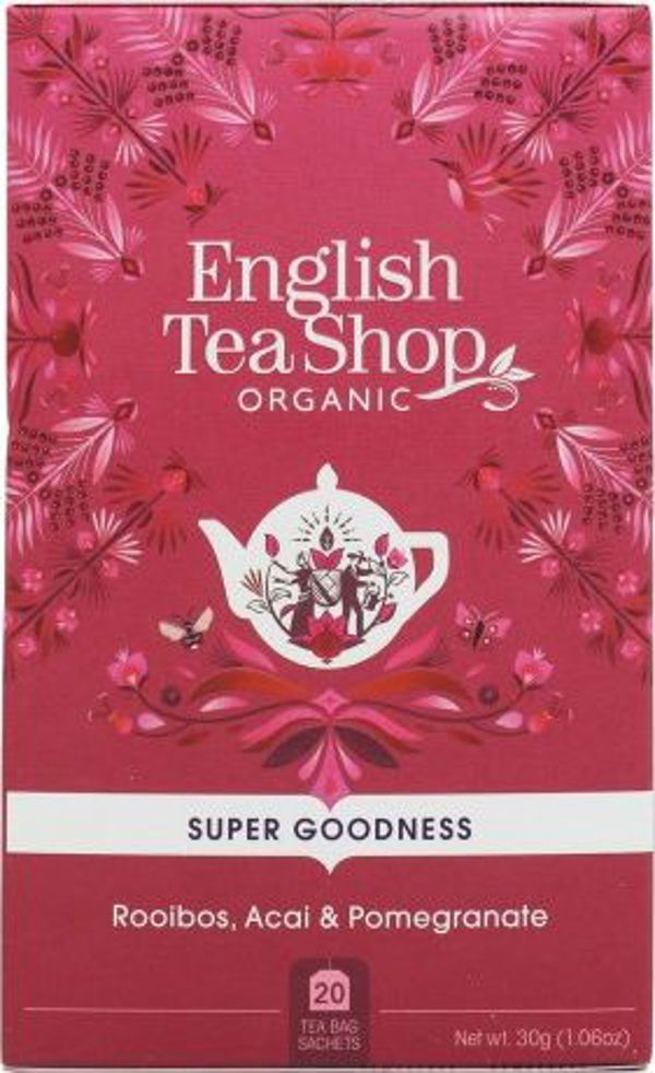 English Tea Sho Βιολογικό ρόφημα Rooibos, Acai και ρόδι (20x1,5g) BIO 30g