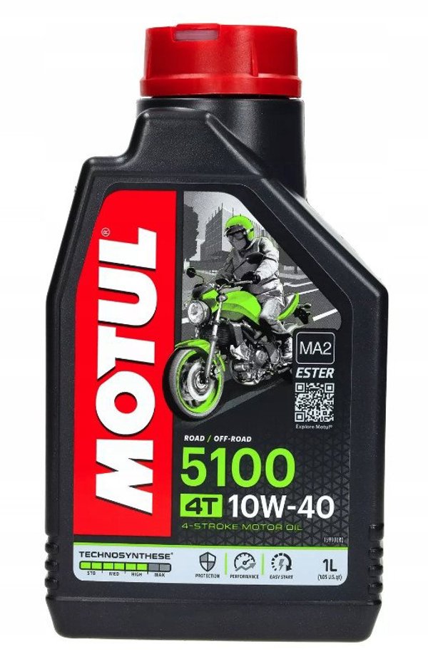 Motul Λάδι Κινητήρα Μοτοσυκλέτας 5100 10W-40 4T 1L
