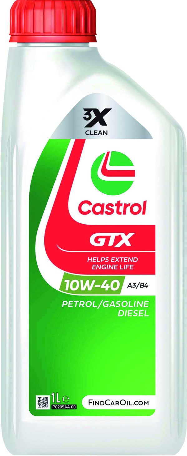 Castrol GTX Λάδι Κινητήρα 10W40, Ημισυνθετικό Λιπαντικό Αυτοκινήτου, 1L