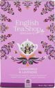 English Tea Sho Βιολογικό βοτανικό τσάι με χαμομήλι και λεβάντα (20x1,5) 30 γρ.