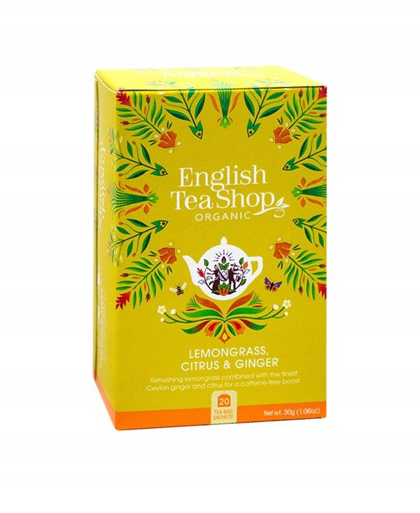 English Tea English Tea Shop, Herbata Lemongrass, Ginger & Citrus, 20 saszetek