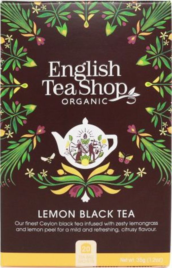 English Tea Sho Μαύρο τσάι με λεμονοματο (20x1,75) BIO 35 g
