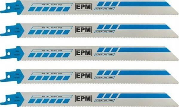 EPM Πριονόλαμα Για Σπαθόσέγα S1122B, 225mm, 14TPI, Για Μέταλλο, Σετ 5 Τεμαχίων