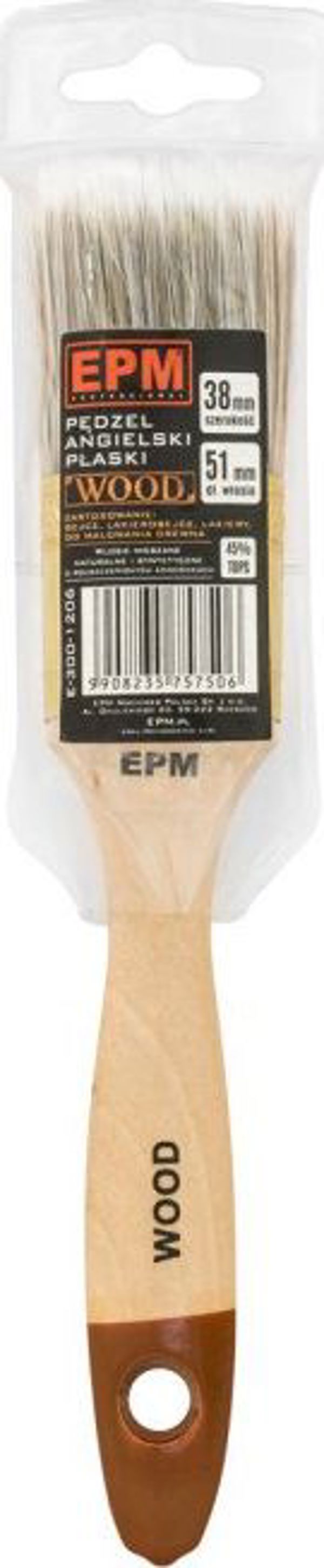 EPM ΠΙΝΕΛΟ ΑΓΓΛΙΚΟ ΕΠΙΠΕΔΟ WOOD 76MM - 3'|'|