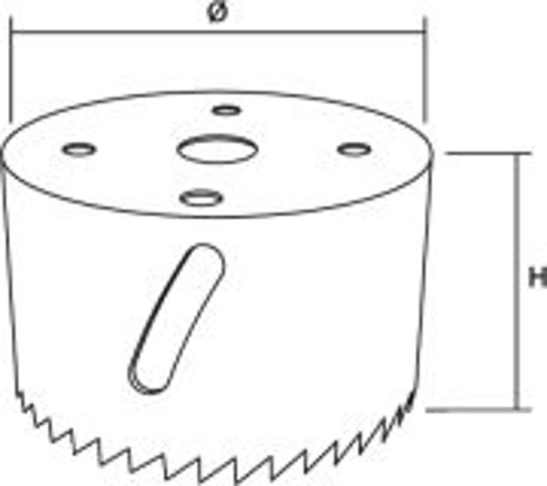 EPM Δίδυμο μεταλλικό πριόνι 25mm λαβή 1/2" (E-530-0004)