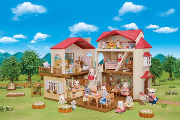 Epoch SYLVANIAN FAMILIES σετ παιχνιδιού Κόκκινη Στέγη Εξοχική Κατοικία