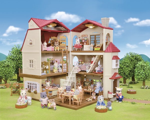 Epoch SYLVANIAN FAMILIES σετ παιχνιδιού Κόκκινη Στέγη Εξοχική Κατοικία