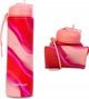 Epson COOLPACK Silikon water bottle Pump 600 ml Girls Pink