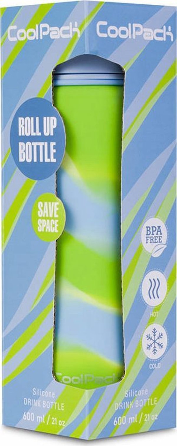 Epson COOLPACK Σιλικόνη μπουκάλι νερού Αντλία 600 ml Κορίτσια Μπλε